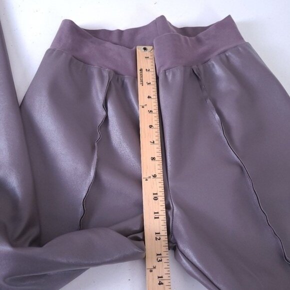 Planet by Lauren G Vegan Leather Slim Pants Size 10 12 14 - Picture 4 of 8